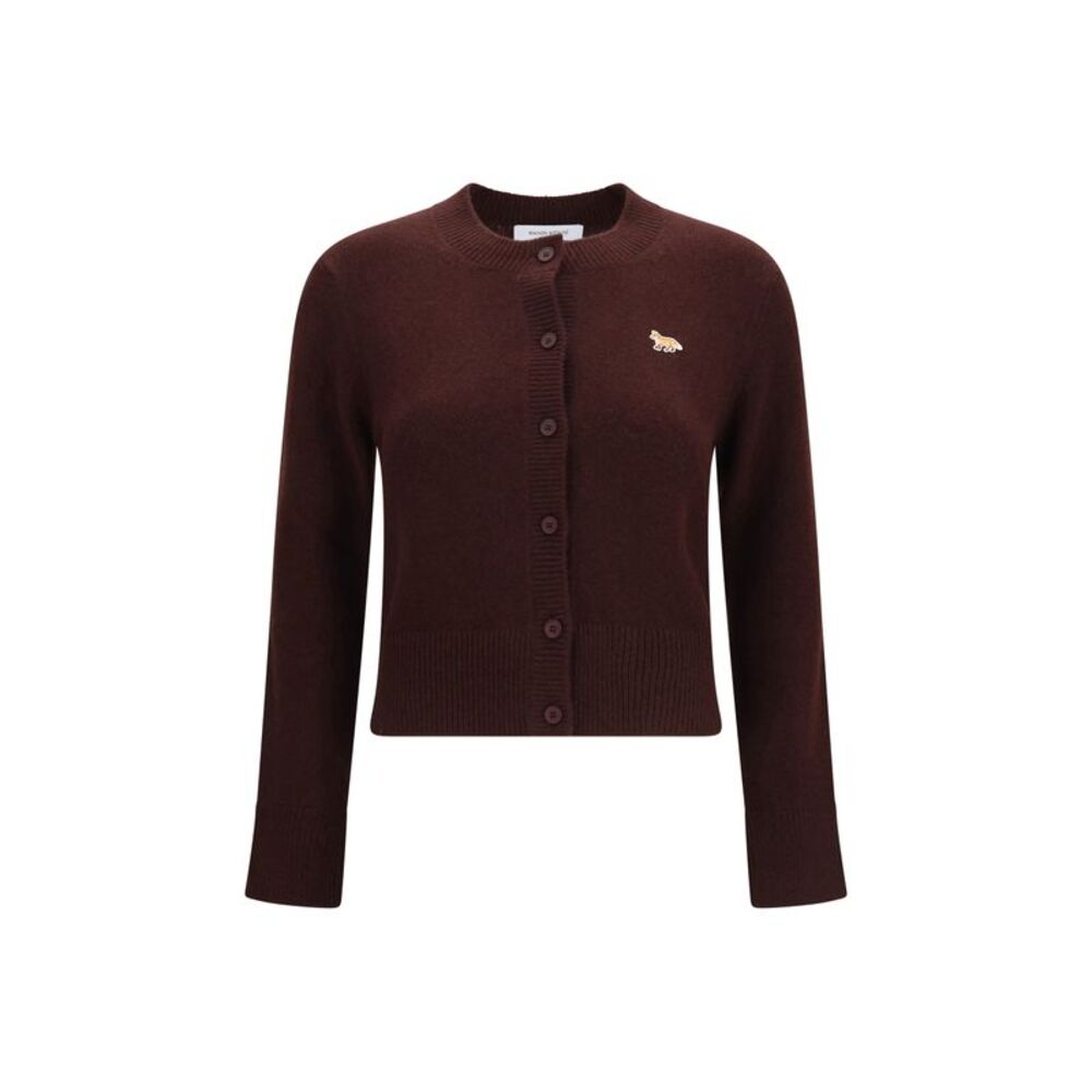 Maison Kitsuné Women Baby Fox Fitted Lambswool Cardigan